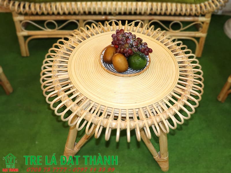 Bàn Ăn Mây Tre - BAMT005